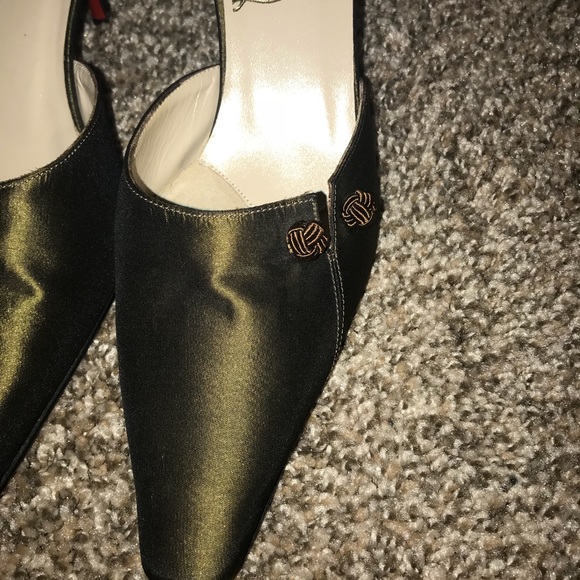 Christian Louboutin Green Mules Size 37 - Picture 5 of 8